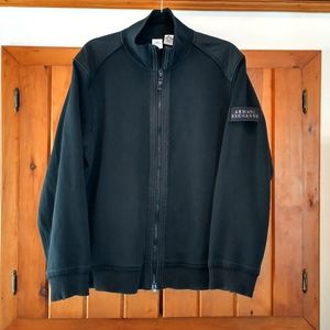Armani Exchange double zip sweatshirt jacket